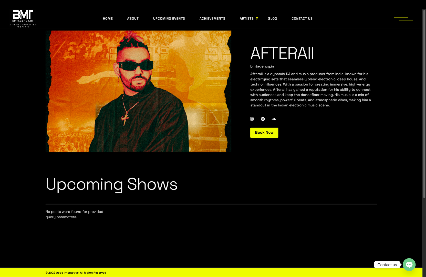 BMT Agency occasion landing — corporate.