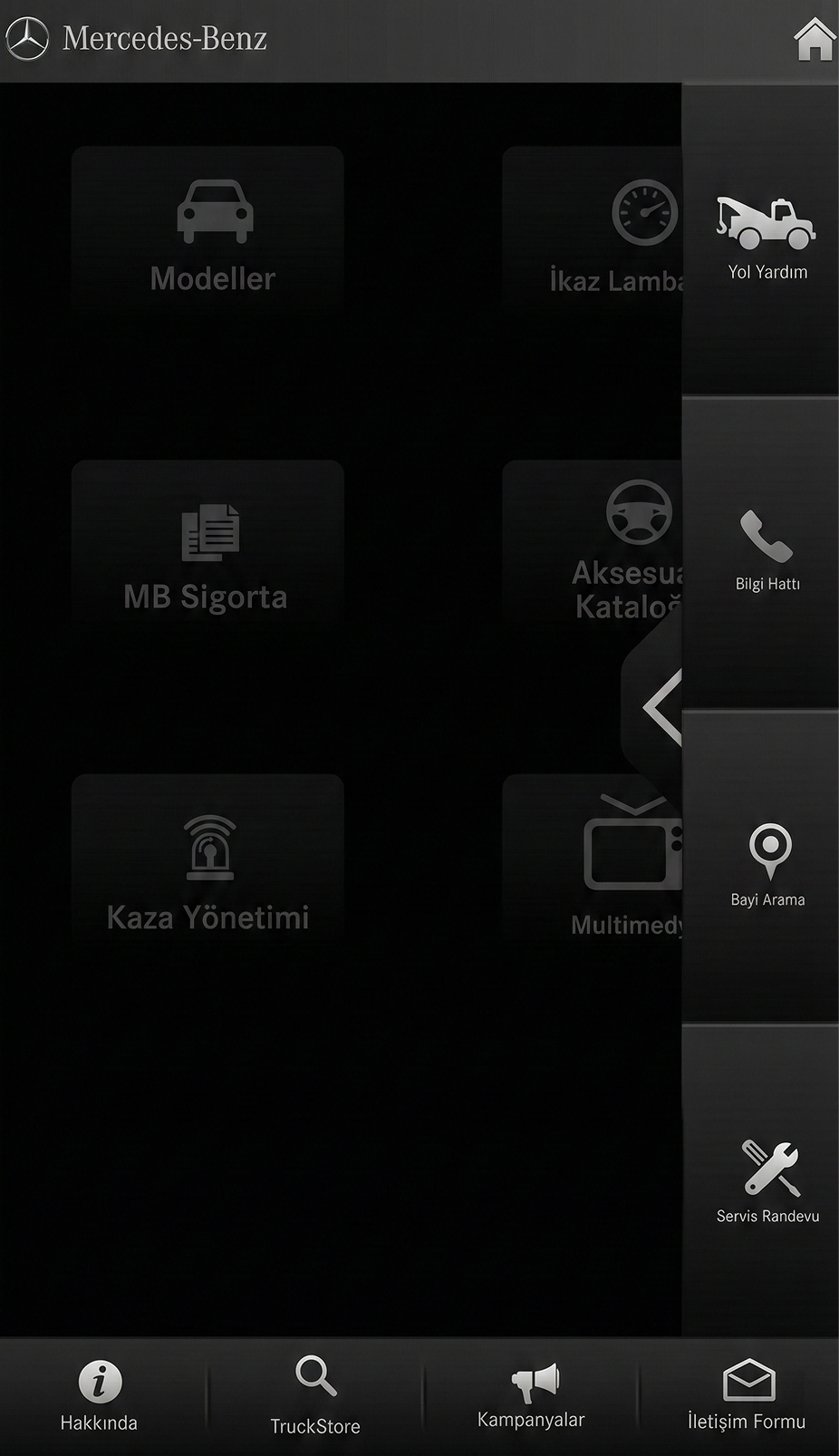 Mercedes catalogue browse view.