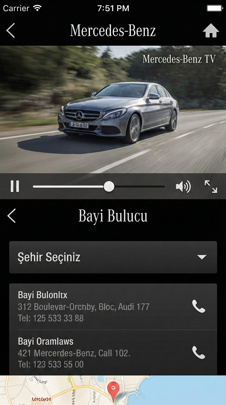 Mercedes catalogue on Android.